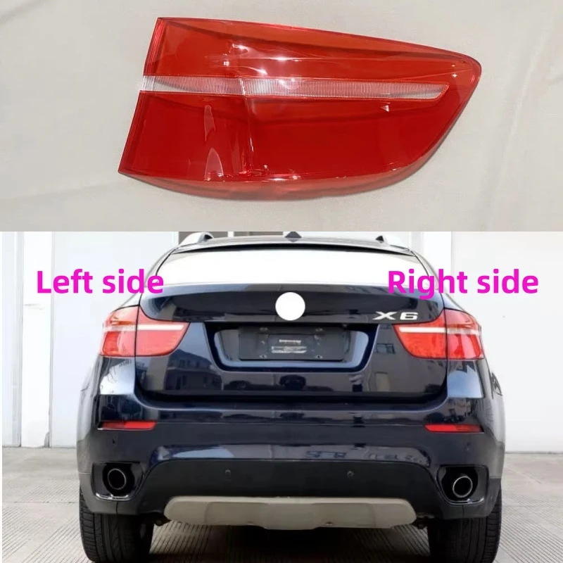 For BMW X6 2008 2009 2010 2011 2012 2013 Rear Taillight Shell Brake lights Shell Taillight Glass Replacement Auto Rear Shell