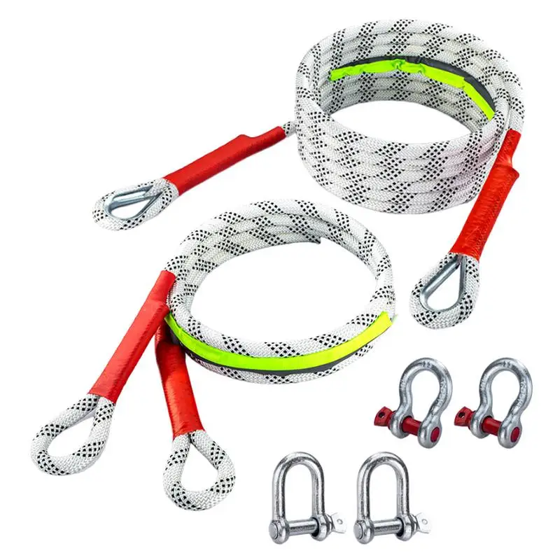 Heavy-Duty Offroad Snatch Strap Kinetic Recovery Tow Rope  Trailer Rope Great Elongation Towing Strap Breaking Strength Items