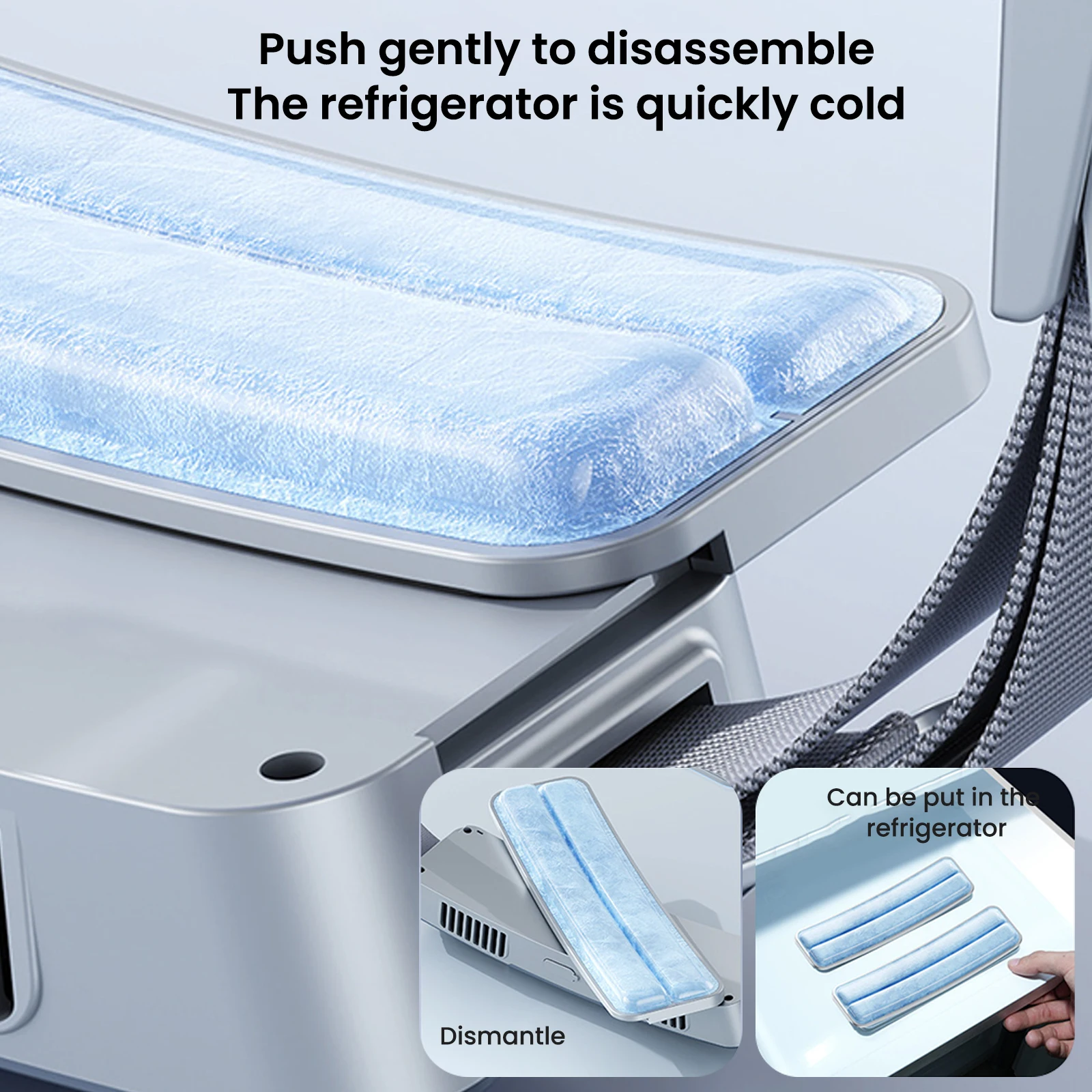 Ventilador de cinturón de hielo portátil inteligente, ventilador de cintura colgante, Mini Usb, Enfriador de hielo para deportes al aire libre,