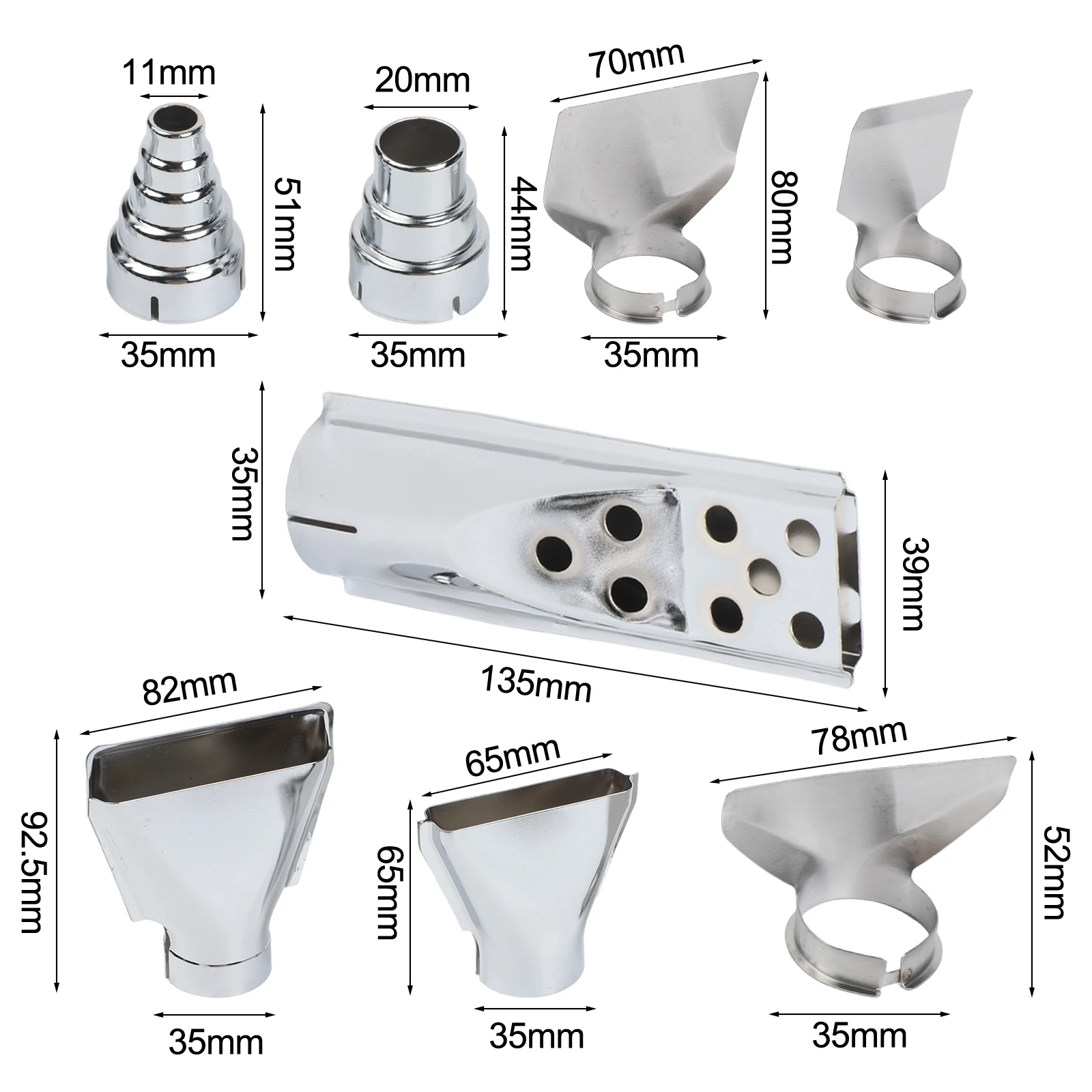 Применение для рукоделия, как показано на рисунке. Набор аксессуаров. Нагревательные насадки 35 мм. Инструменты для рукоделия и тиснения. Легко устанавливается.