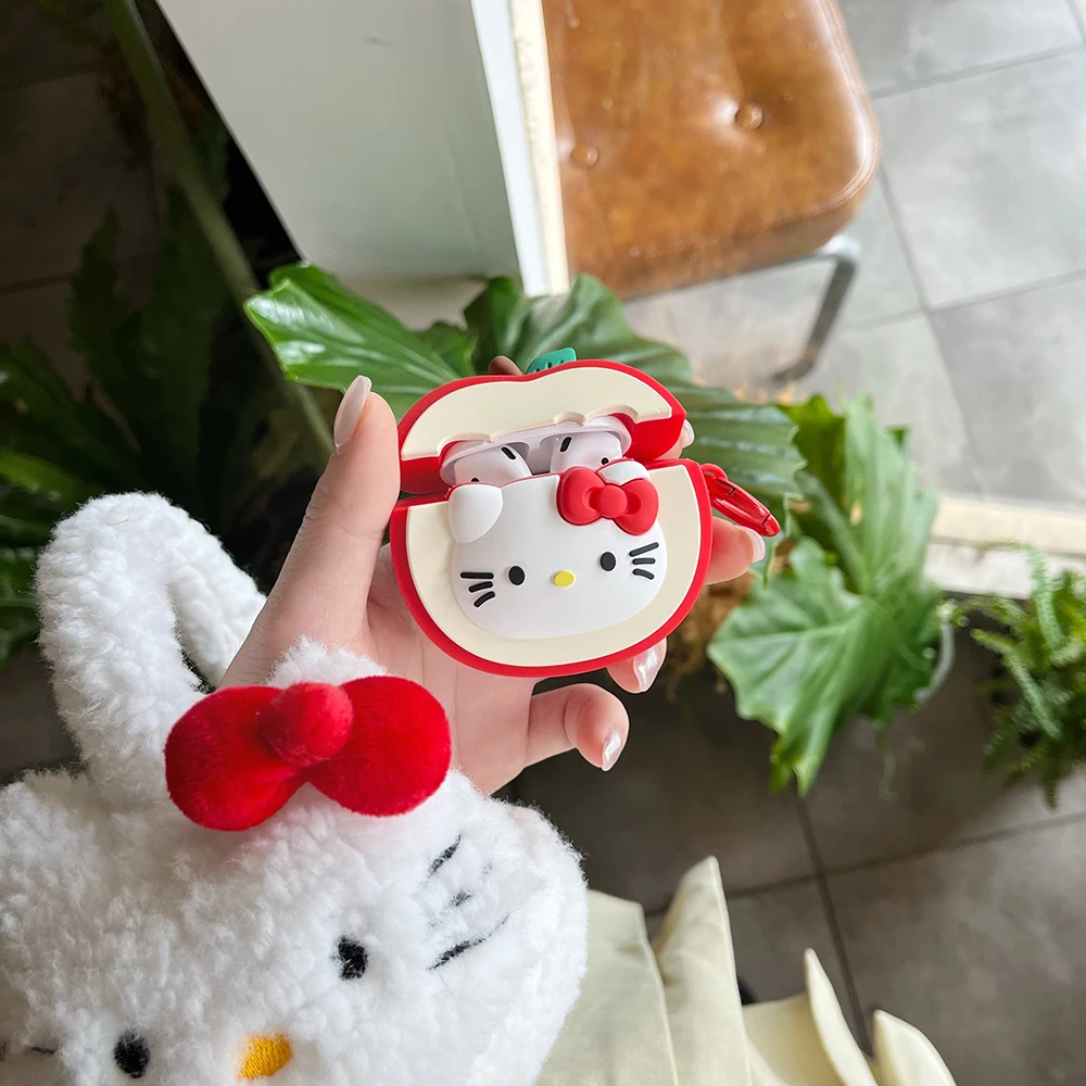 

Cartoon Cute Funny Hello Kitty for AirPods 1 2 3 Case AirPods Pro 2 Case IPhone Earphone Accessories Air Pod Silica Gel Cover
