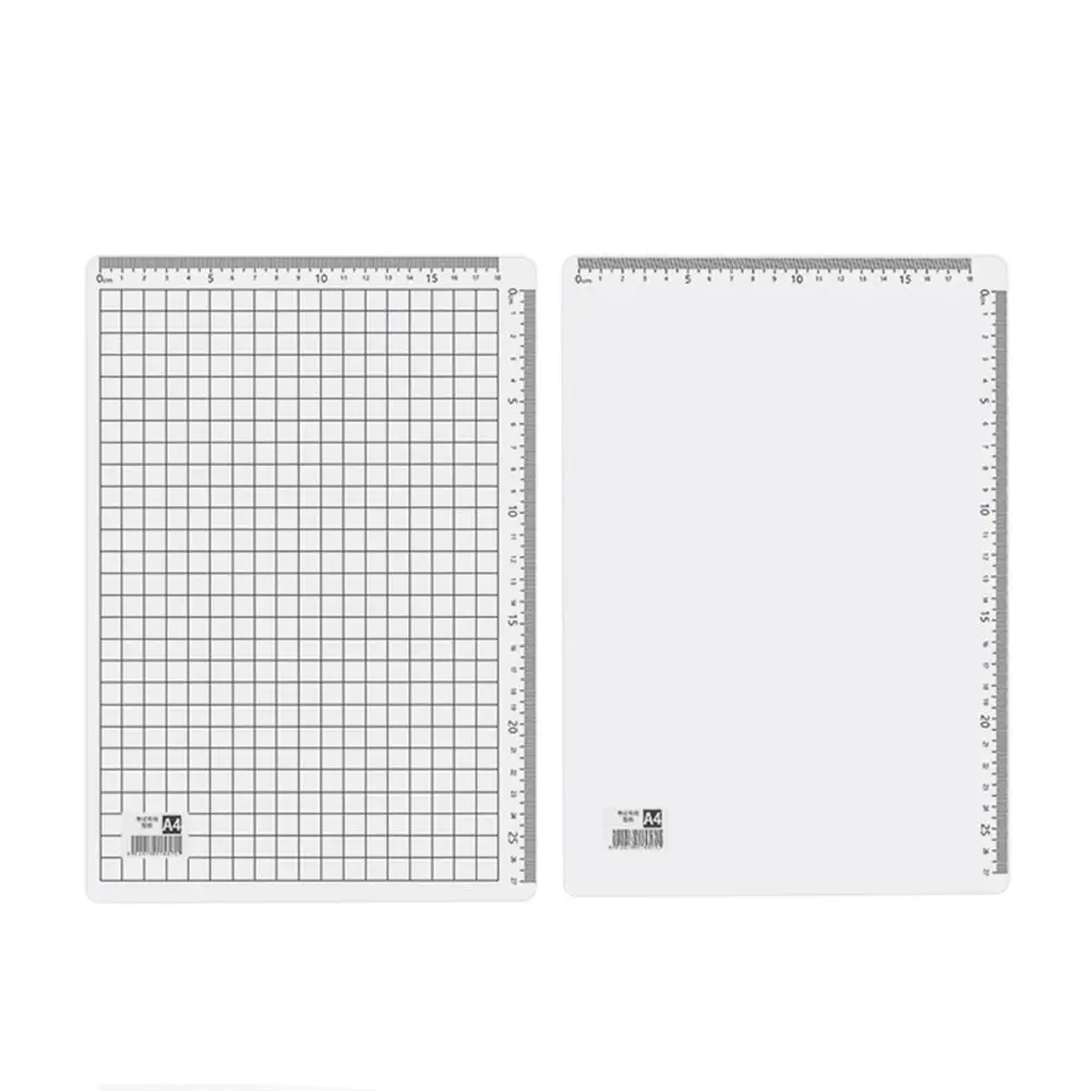 Anti Slip Pad Grid Sewing Cutting Mats PVC Waterproof Transparent Ruler Board Grid Scale A4 Writing Drawing Desk Pad Student