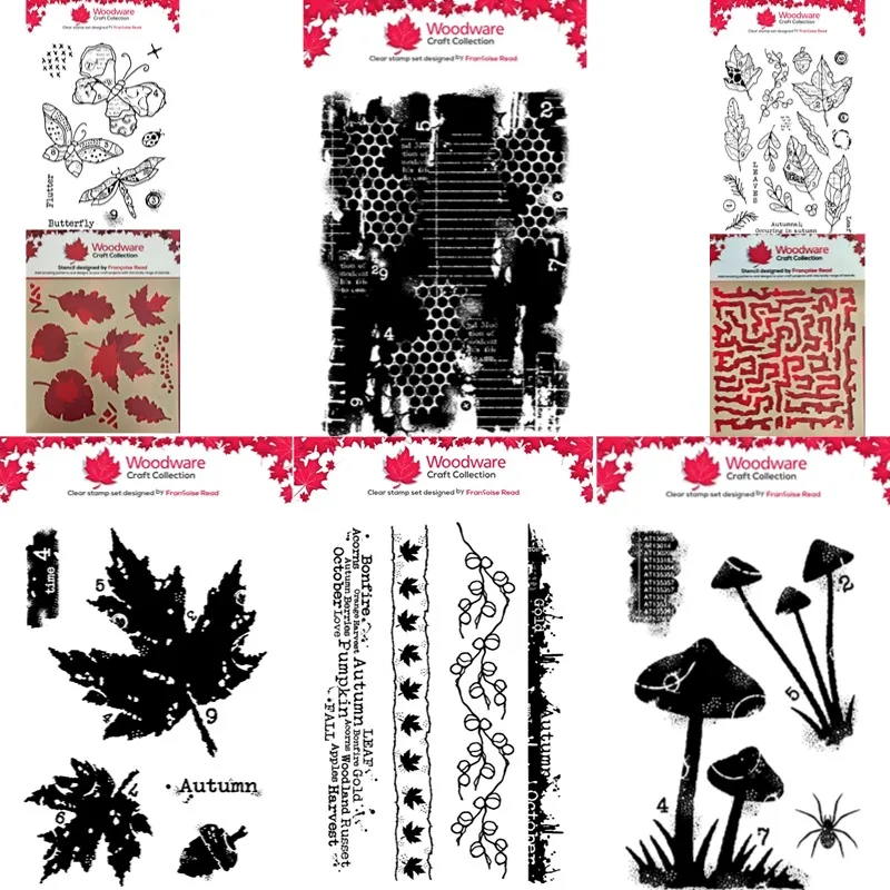 

Осенние бабочки свобода трафарет для резки металла и штампы лом бронирование фон DIY украшения ремесло тиснение трафарет 2025