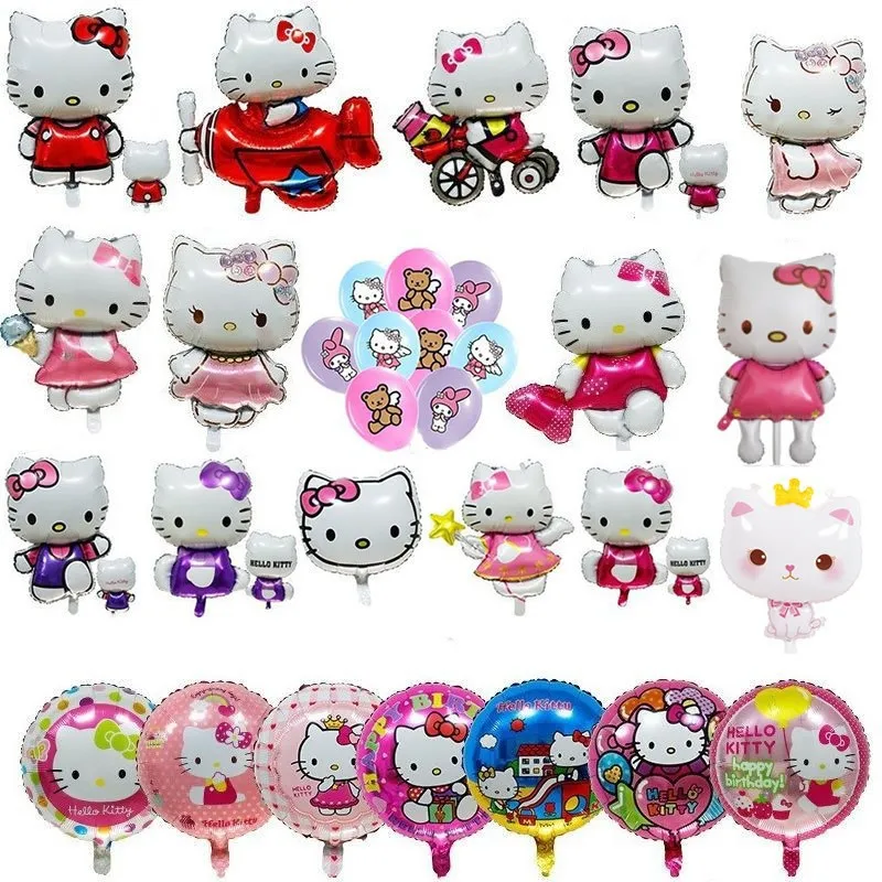 Kawaii Sanrio Hello Kitty Ballon Cartoon Mijn Melodie Aluminium Film Ballonnen Voor Verjaardagsfeestje Decor Kinderen Meisje Festivals Geschenken