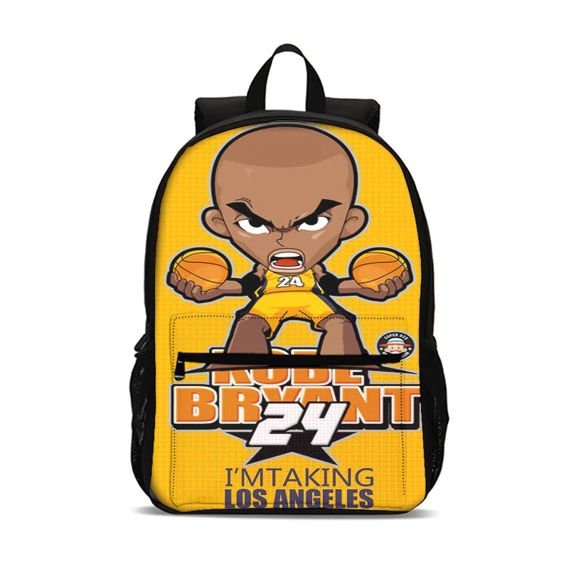 

School Caricature Basketball Schoolbag Student Large Capacity Backpack Tote Bag Children's Men Travel Teens Mochilas Bolsas Y2k