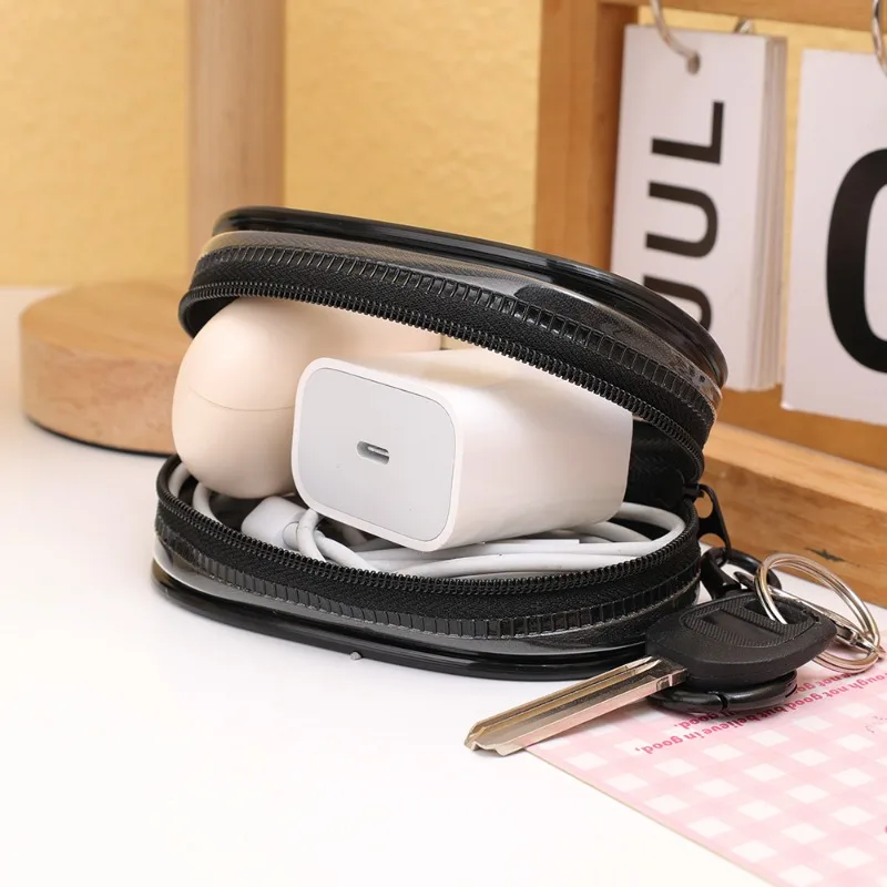 Waterproof Transparent Cable Storage Bag Earphone USB Charging Cord Organizer Case Gadgets Bag Pouch Electronics Accessories