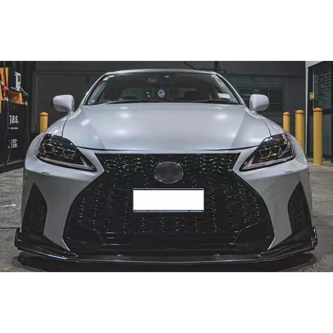 Car Front Bumper Assembly For Lexus IS250 2006-2012 Modified To 2021 New Style Car Front Bumper Grille Front Lip
