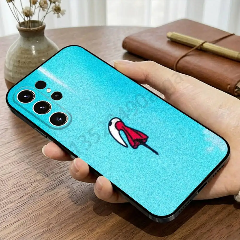 H-Hollow K-Knight S-Silksong Hornet Phone Case For Samsung S20,21,22,23,24,25,26 Ultra,Plus,Black Soft Cover