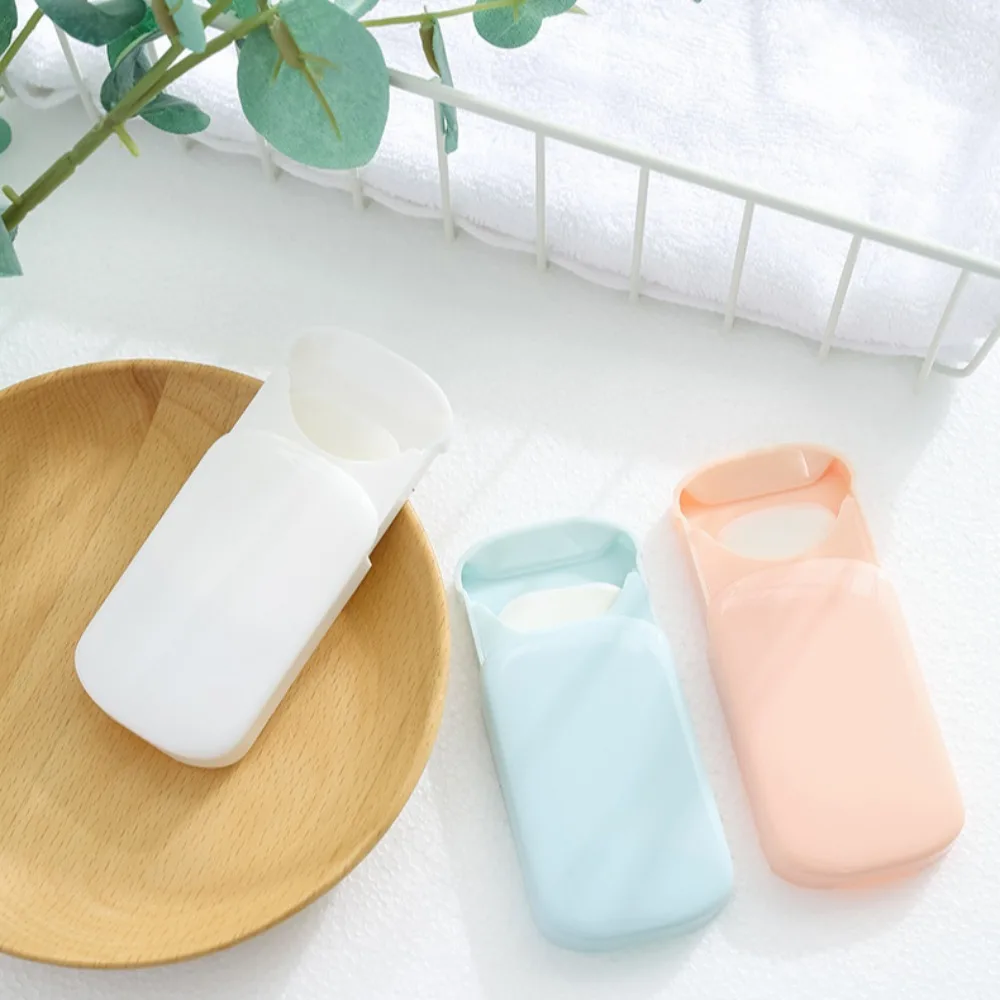Mini Fragrant Tablets Paper Soap Scented Slice Boxed Soap Disposable Soap Flakes Hand-washing Foaming Cleaning Soaps Bath