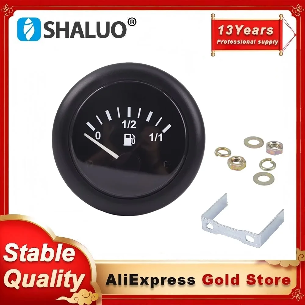 

12V 24V Diesel Generator Fuel Level Gauge Meter 106.5 to 6.7 Ohms Genset Parts Accessories