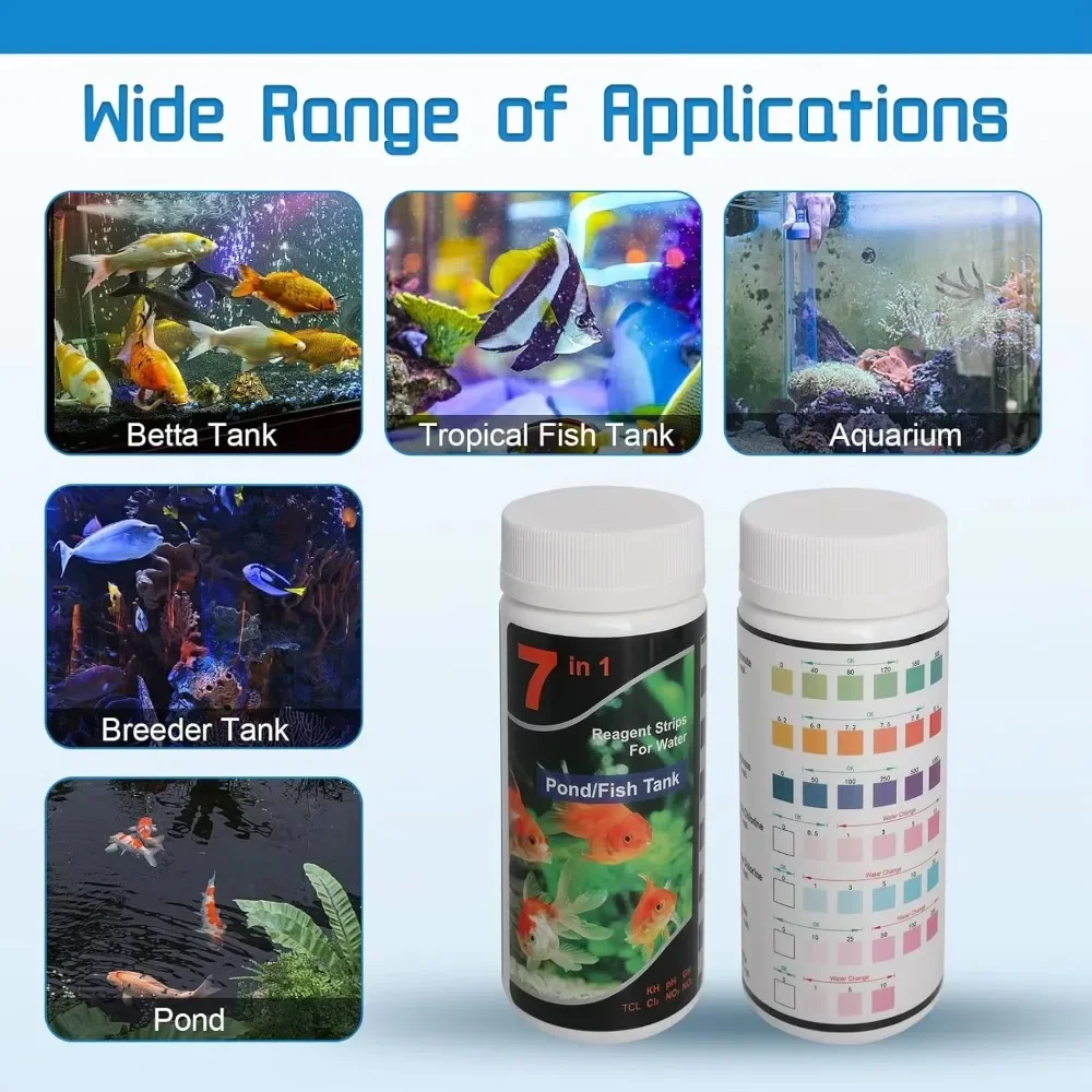 수족관 테스트 스트립, 수영장 수질 어항 테스트 스트립 키트, 담수 해수 수족관 물 pH 테스트 스트립