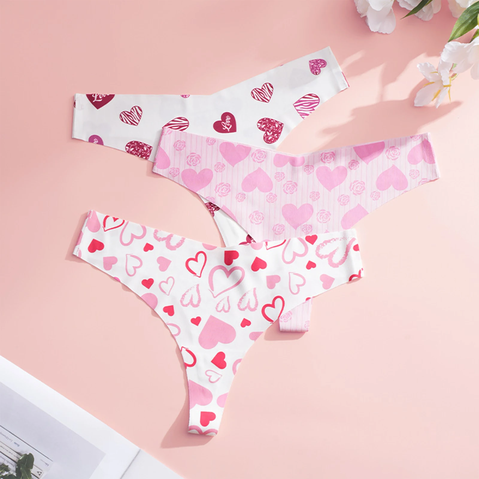 Frauen Sexy Unterwäsche Frauen Liebe Floral Unterwäsche Yoga Nahtlose Niedrige Taille Unterwäsche Ropa Interior De Mujer