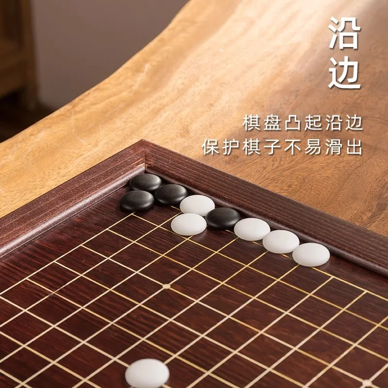 Go échiquier étudiant débutant ensemble enfants édition adulte échecs en bois massif 2-en-1 Yunzi Gobang véritable