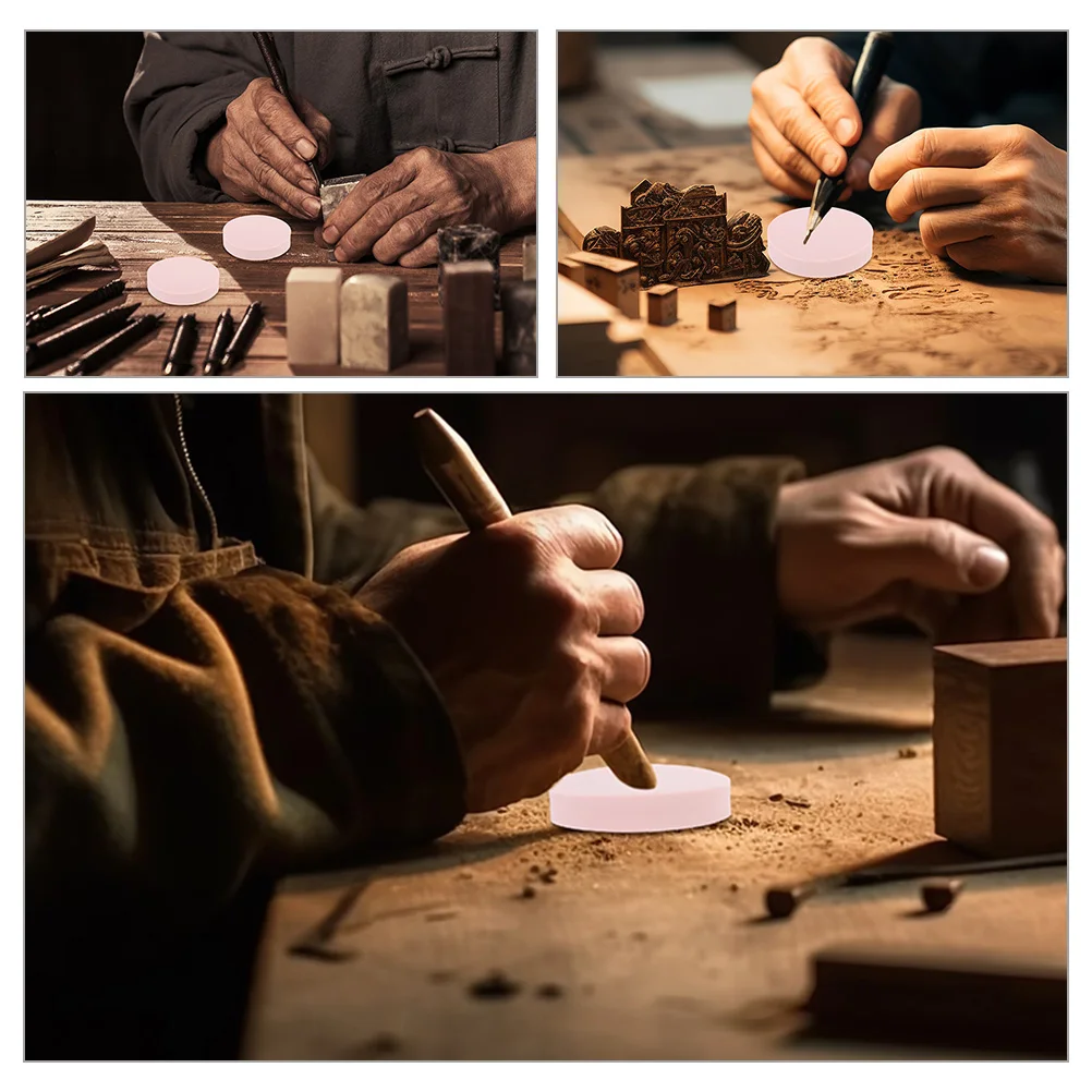 12 Pcs Carved Rubber Brick Block Stamp Making Kit Print Hand Bricks Blocks for Stamps Professional Seal Craft