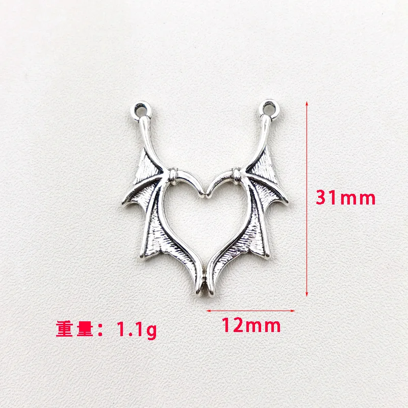 10pcs/lot Devil Wings Dragon Wings Charms Pendant DIY for Necklace Earrings Charm Jewelry Making DIY Jewelry Findings