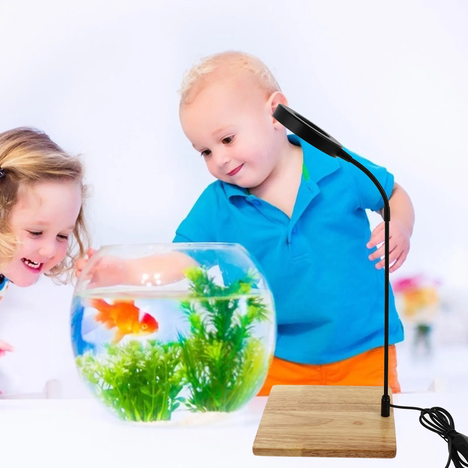 

Aquarium LED Light Fish Tank Wood Lamp 17x18CM USB Plug Decorative Lighting Tool for Plants LEDs Pet Supplies Water Grass