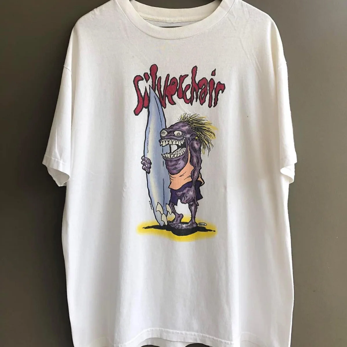 Silver Chair Choir Silverchair Rock Band Hip Hop Print Hiphop American Vintage Short Sleeve T Hipster