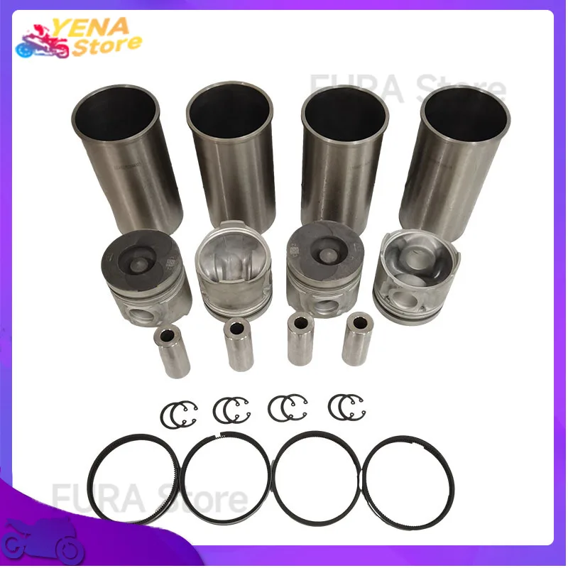 

High Performance Cylinder Sleeve Kit Applicable to Foton 4D22 Turand Pickup Truck Engine Piston Cylinder Bore Liner Set for