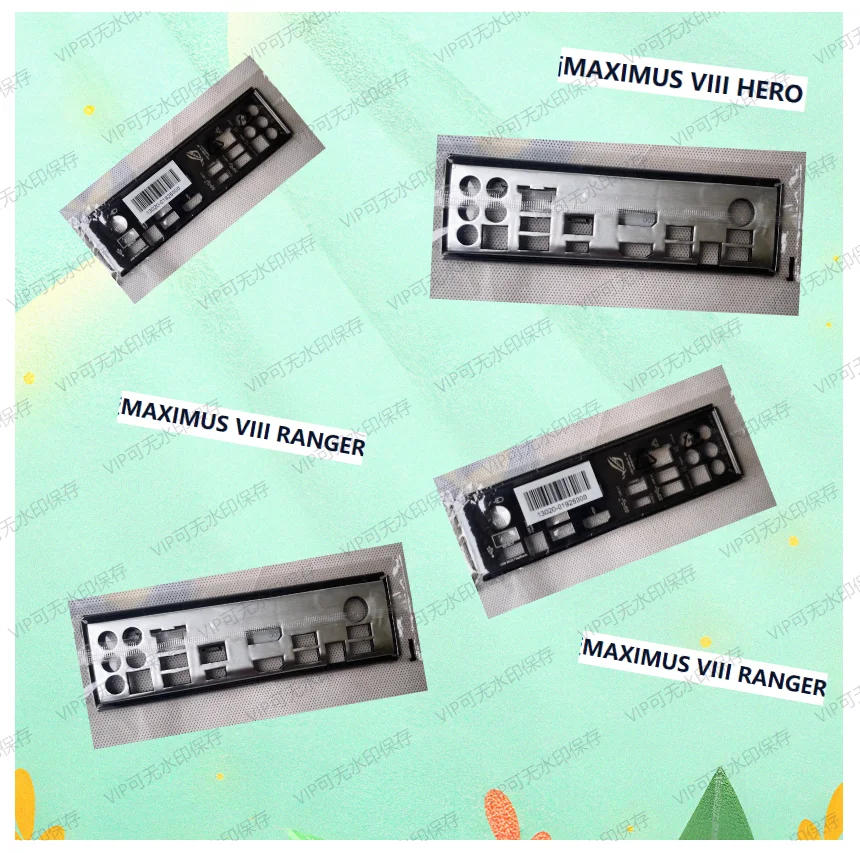 IO I/O Shield BackPlate BackPlates Stainless Steel Blende Bracket FOR ASUS MAXIMUS VIII RANGER MAXIMUS VIII HERO