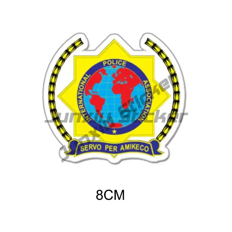 

International Police Association Stickers Tactical Laptop Decals Pegatinas Waterproof for Helmet Pitcher Suitcase