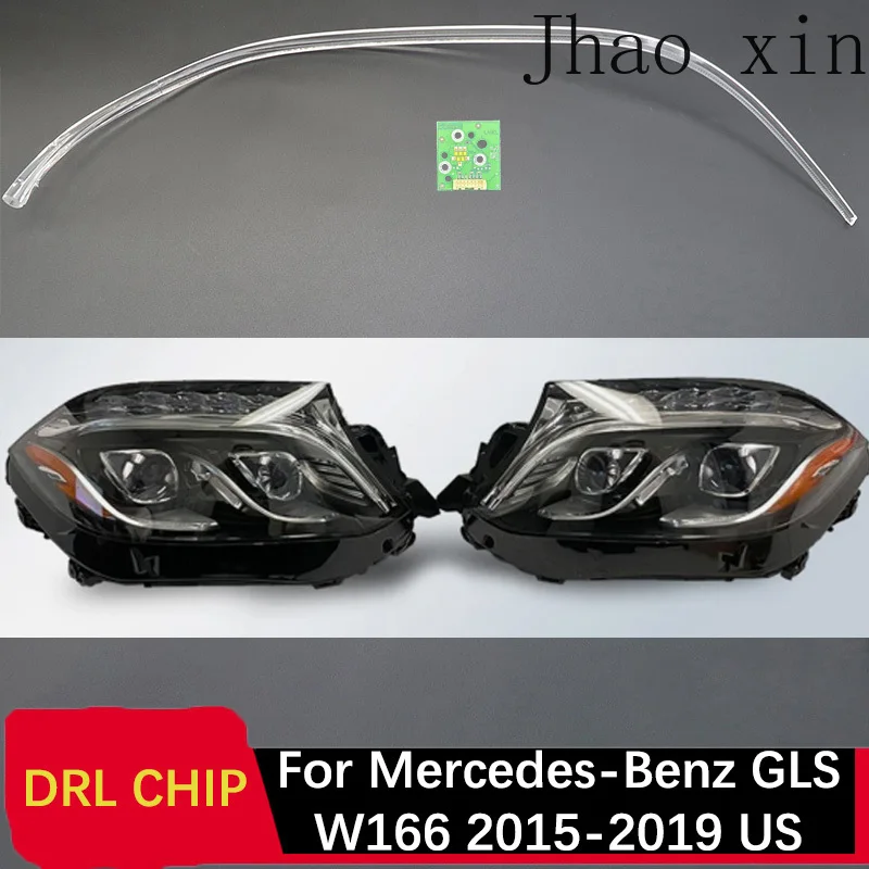 

Daytime Running Light for Mercedes-Benz GLS W166 2015-2019 US Car Headlights DRL CHIP Tube White Circuit Board Ballast Angel Eye