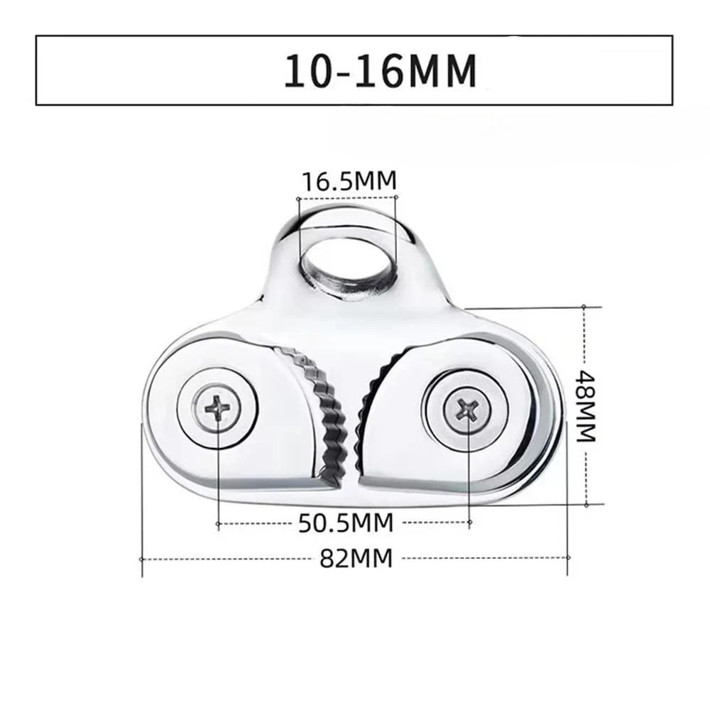 316 Stainless Steel Cam Cleat Fairlead Marine Sailing Sailboat Kayak Canoe Dinghy 10 to 16mm Rope