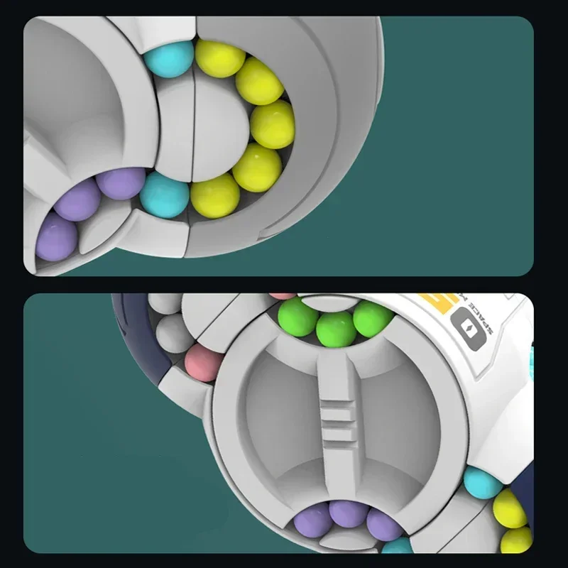 팔각 회전 핑거 빈 매직 큐브 두뇌 자극 게임 손가락 피젯 스트레스 해소 장난감