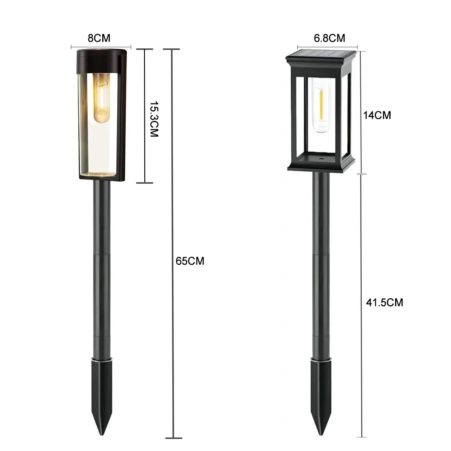 Outdoor Channel Solar Light Tungsten Filament Bulb LED Channel Corridor Lighting Waterproof Landscape Courtyard Lawn Alley