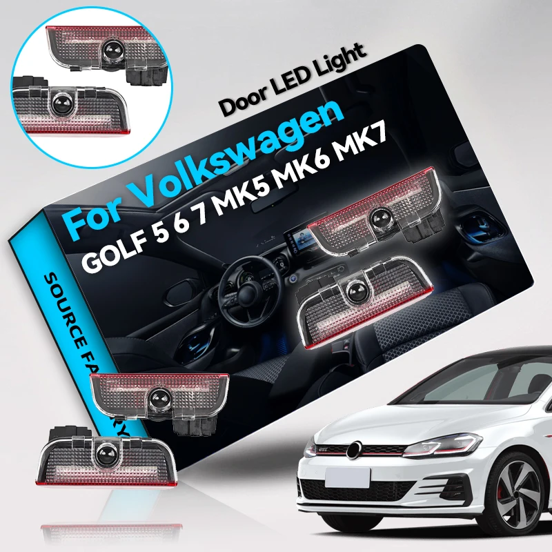 

Горячий 2026 Для VOLKSWAGEN VW Hot 2026 Для VOLKSWAGEN VW Светодиодные лампы внутренней двери автомобиля Предупреждающая лампа для VW Golf 5 6 7 Jetta MK5