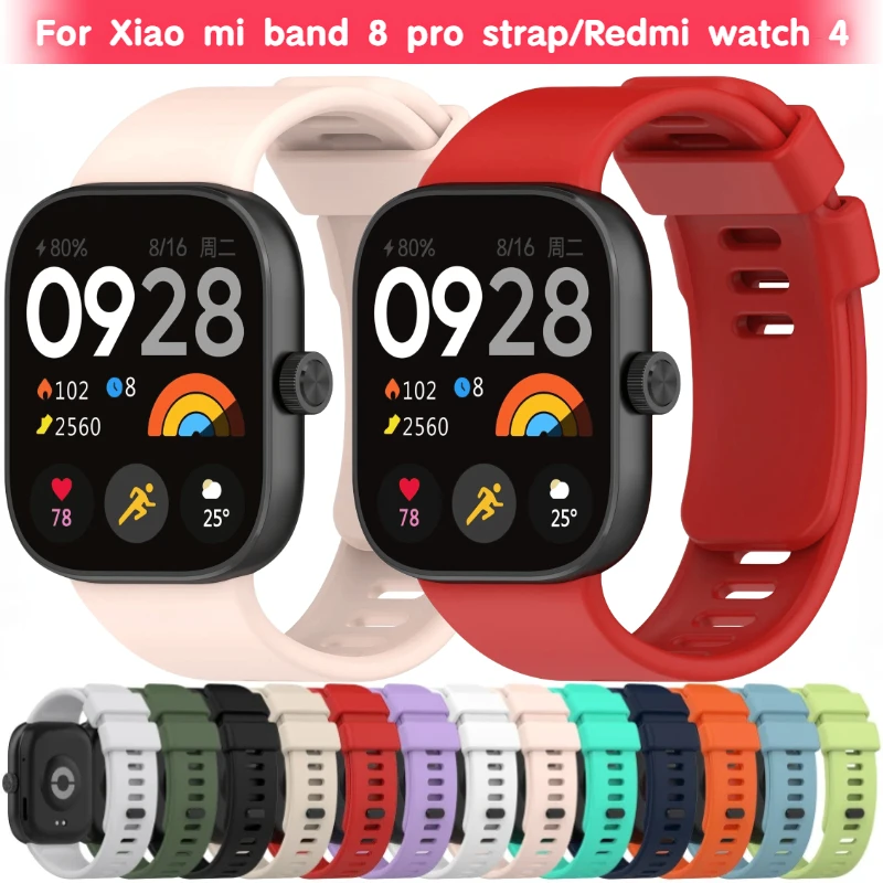 

Official Silicone Band For Redmi Watch 4/5 SmartWatch Bracelet Replacement Strap For Xiaomi Mi band 9 Pro/8 Pro belt Accessories