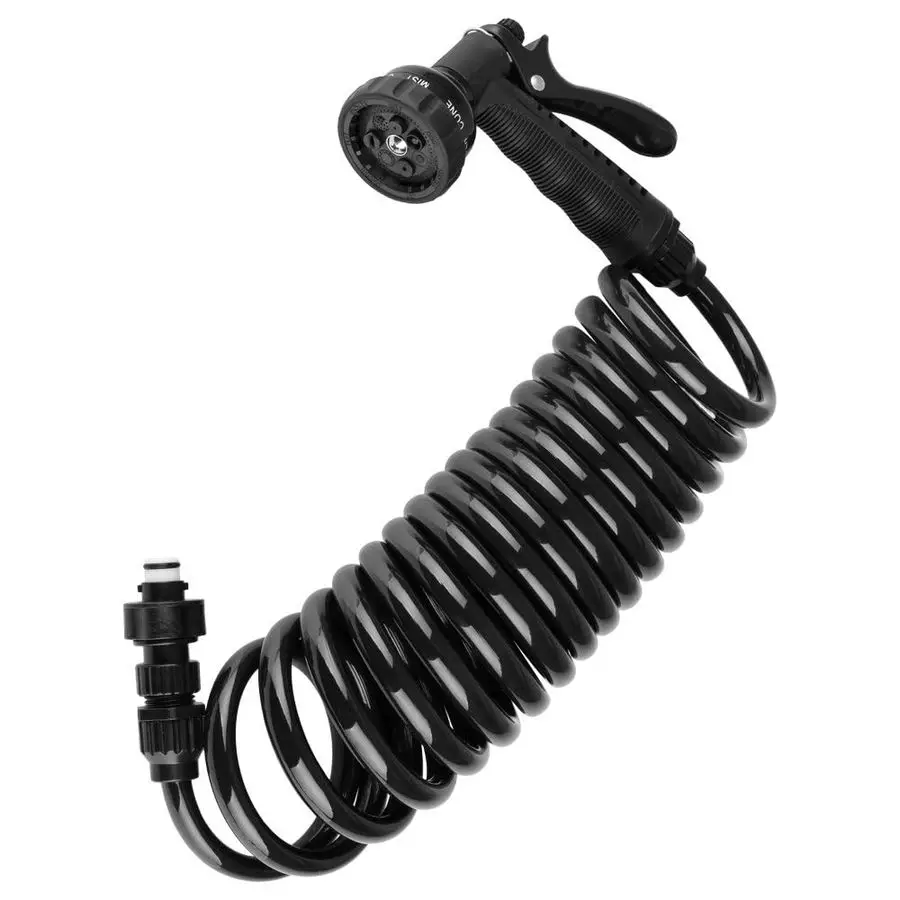 

DFSA187BK RV Exterior Quick Connect Sprayer with 7 Spray Settings and Coiled Hose Kit Black