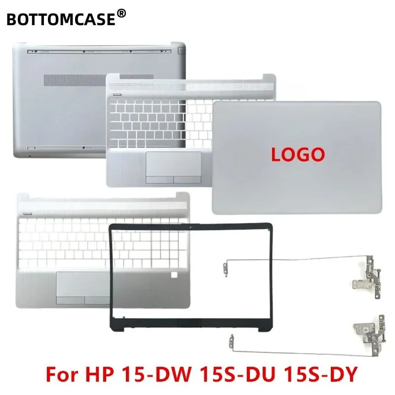 Bottom Case nowy dla HP 15-DW 15S-DU 15S-DY LCD tylna pokrywa przednia Laptop górna pokrywa podparcie dłoni Case główna osłona dolna małe etui