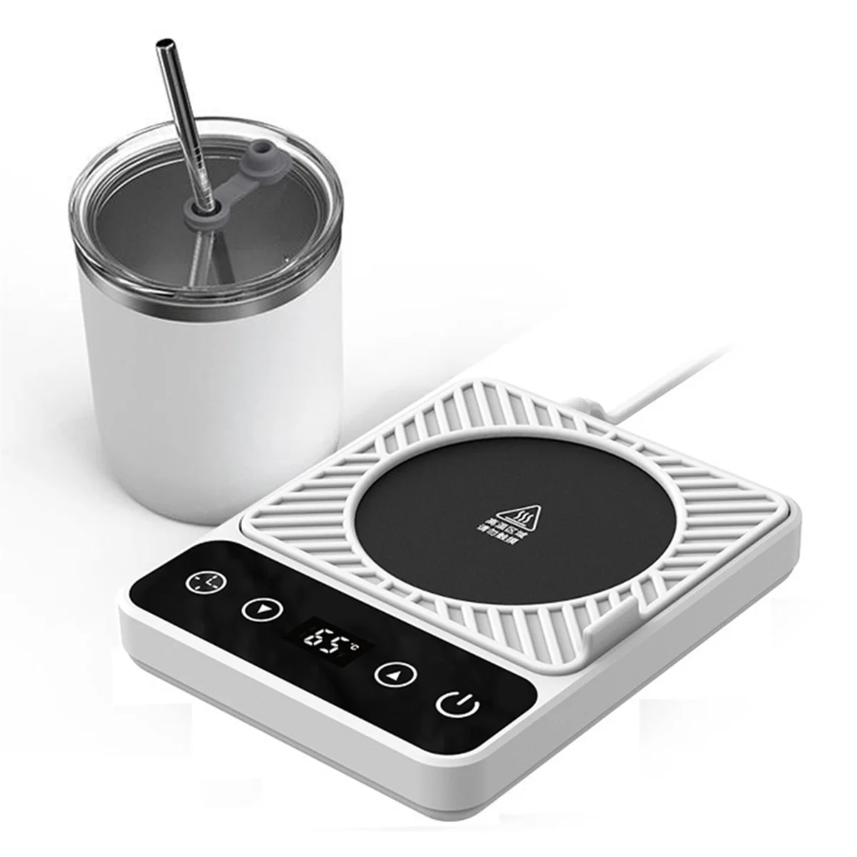 

Coffee Cup Heater, Intelligent Electric Coffee Cup Heater,9-Level Temperature Adjustment US Plug-T33C