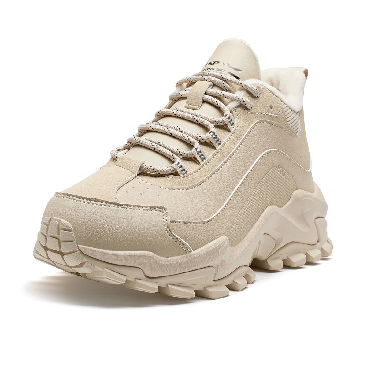Xtep Baumwollschuhe für Damen, Winter, warm, weich, Sportschuhe, trendige Retro-Haltbarkeit, bequeme Turnschuhe 876418370014 4