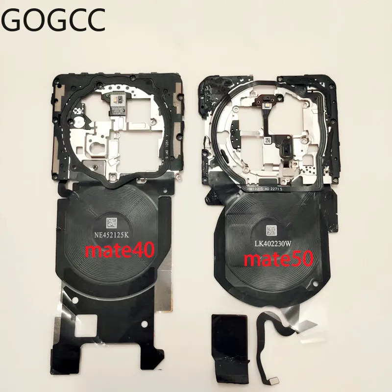 

Замените для Huawei Mate 20 30 40 50 60 Pro Plus RS NFC, модуль беспроводной зарядки Wi-Fi, сигнальная антенна, крышка материнской платы