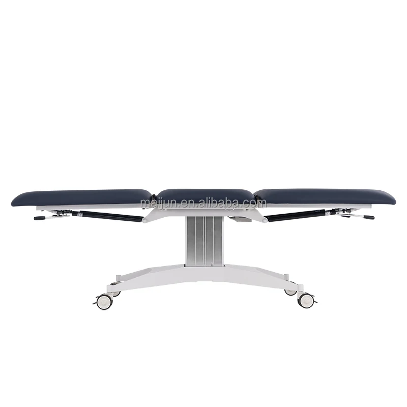 Foldable examination table  furniture spa bed one motor three fold/section electric treatment table