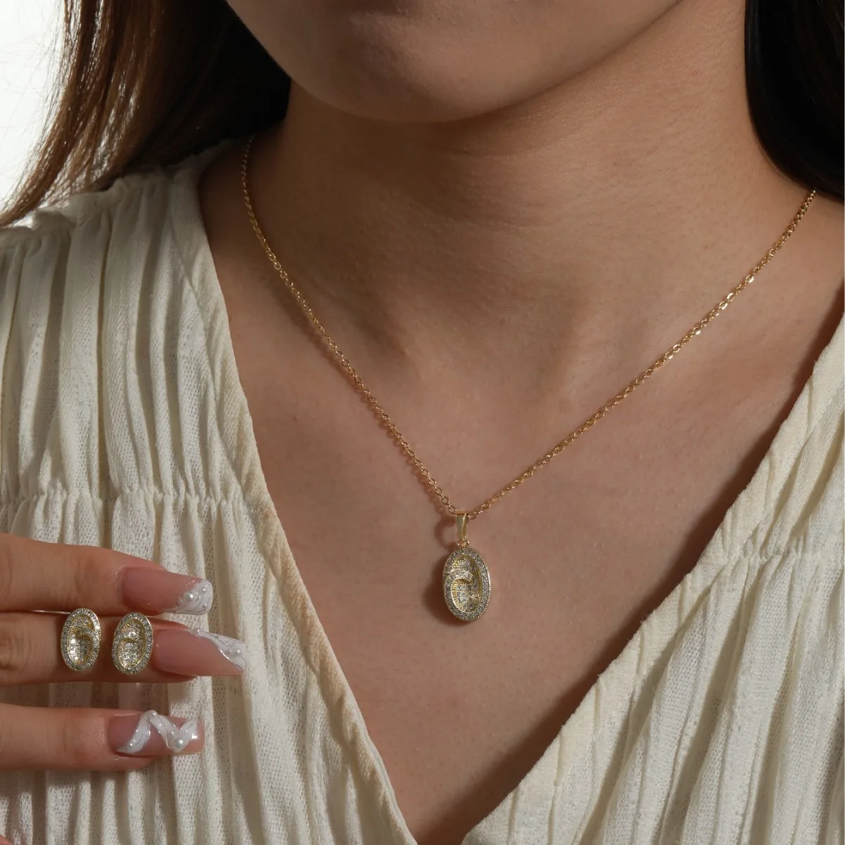 classic-charms-pendant-chain-choker-necklace-earring-cubic-zirconia-jewelry-set-for-women-wedding-party