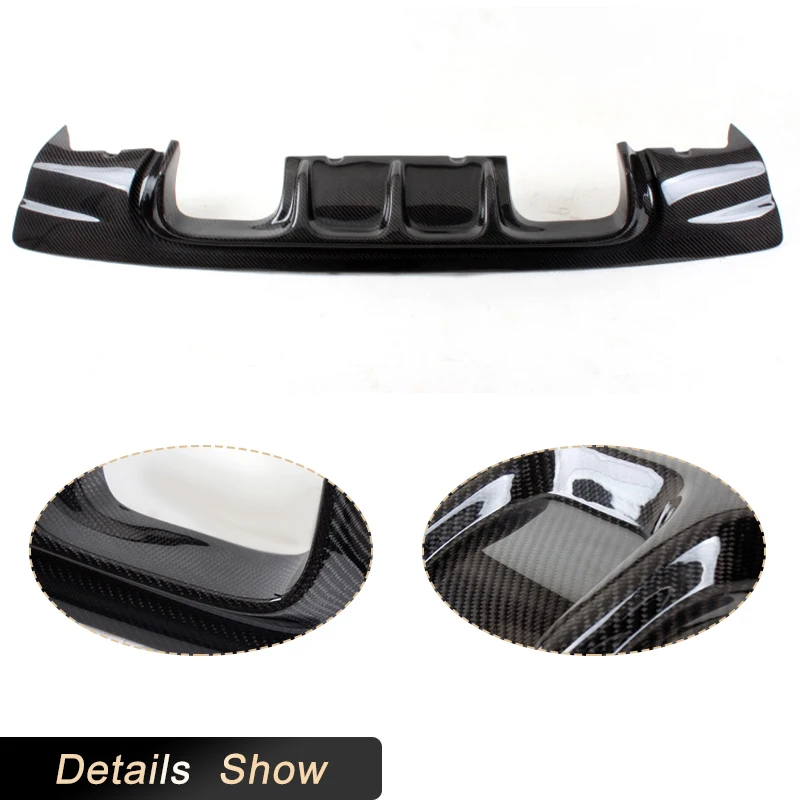 Carbon Fiber Car Rear Bumper Diffuser Lip Spoiler for BMW 3 Series E46 M3 2000-2006 Auto Rear Diffuser Apron Lip Body Kit