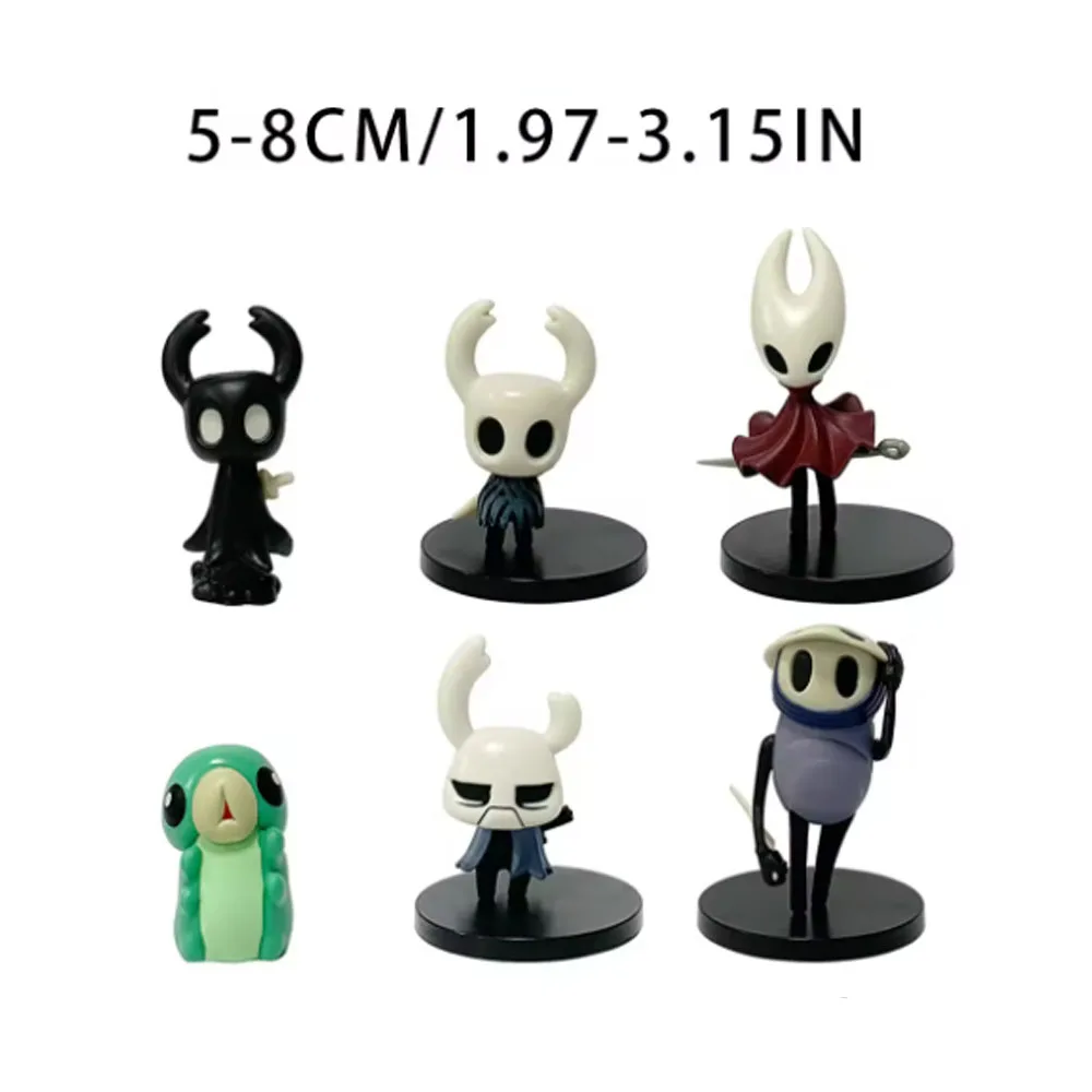 6 قطعة فارس جوفاء أنيمي الشكل الحرير أغنية فارس الدبور Zote نكش تمثال دمية جمع نموذج لجسم اللعب هدية #2