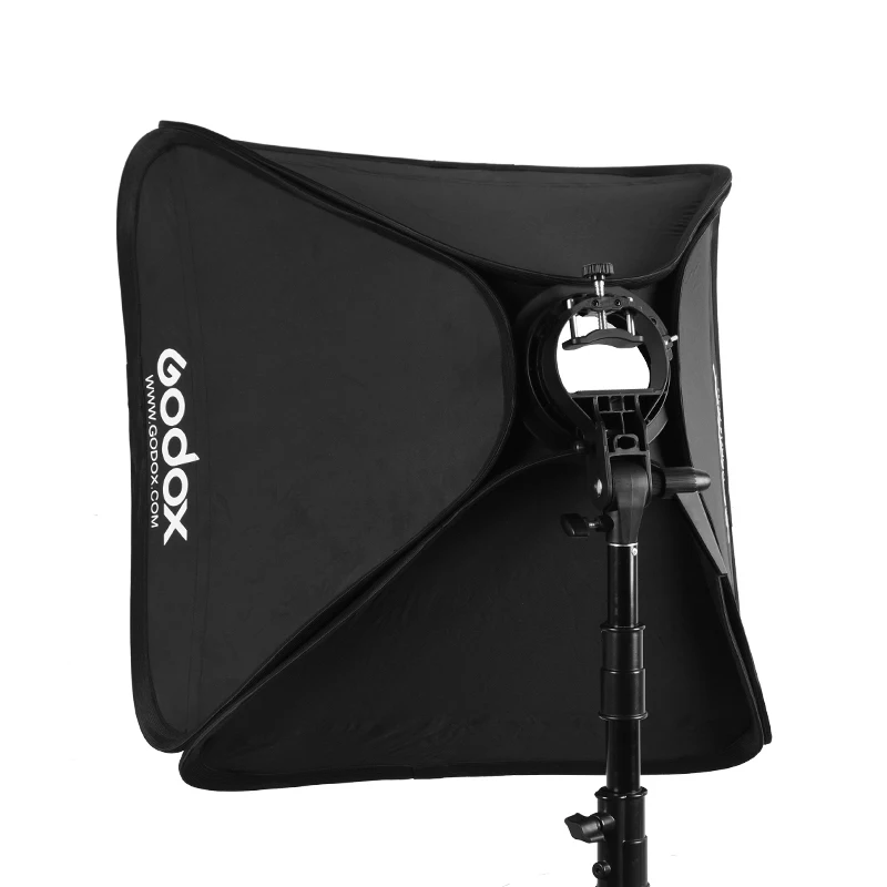GODOX 40/50/60/80ซม.Softbox กับ S Type Stable Elinchrom / Bowens Mount แฟลชวงเล็บ Mount Foldable Softbox Kit