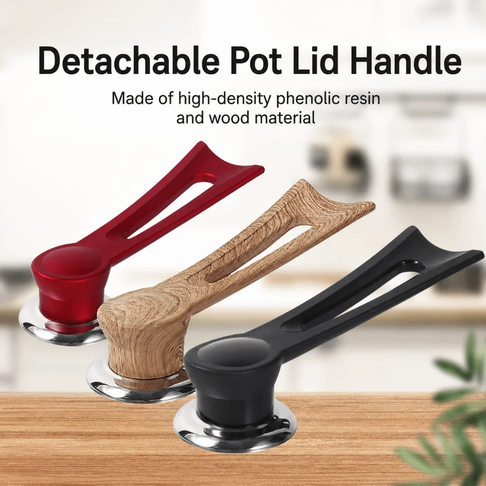Heat Resistant Lid Knob Standable Design Bakelite Material Lid Grip Anti-scald Universal Fit Cookware Fitting Kitchen Cookware