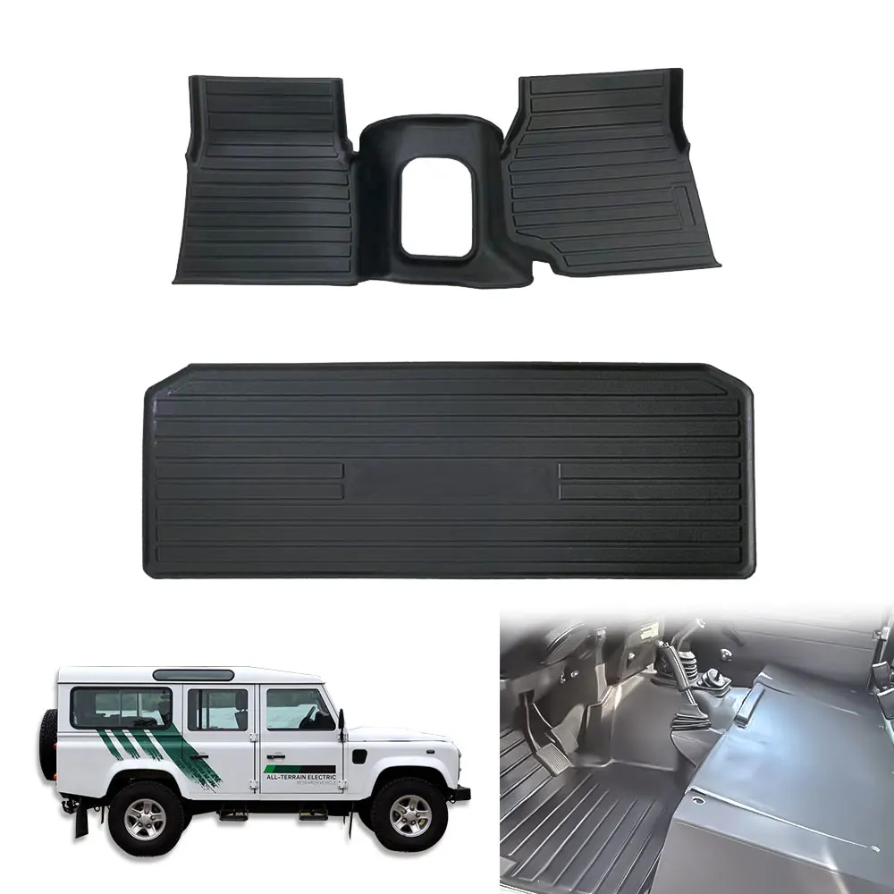 

Подходит для Land Rover Defender 300 tdi td5 90 110 130, автомобильные всепогодные стельки, напольные коврики, водонепроницаемые автомобильные напольные коврики, автомобильные аксессуары