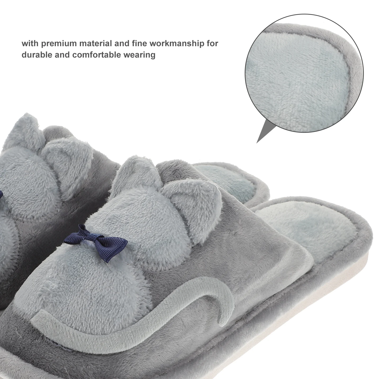 

1 Pair Cartoon Cat For Kids Warm Cotton Anti-Slip Indoor Children Slippers Soft Comfortable Winter Kids Slippers For Boys Girls