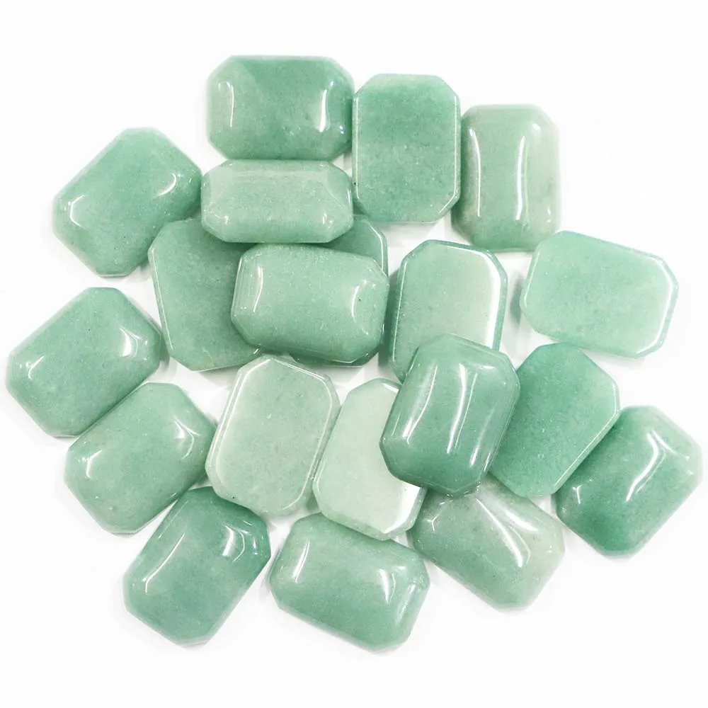 Selling Natura Stone Rectangle Agates Octagon Edge Decorations Mineral Primal Healing Fashion Jewelry Making DIY Bracelets 20Pcs