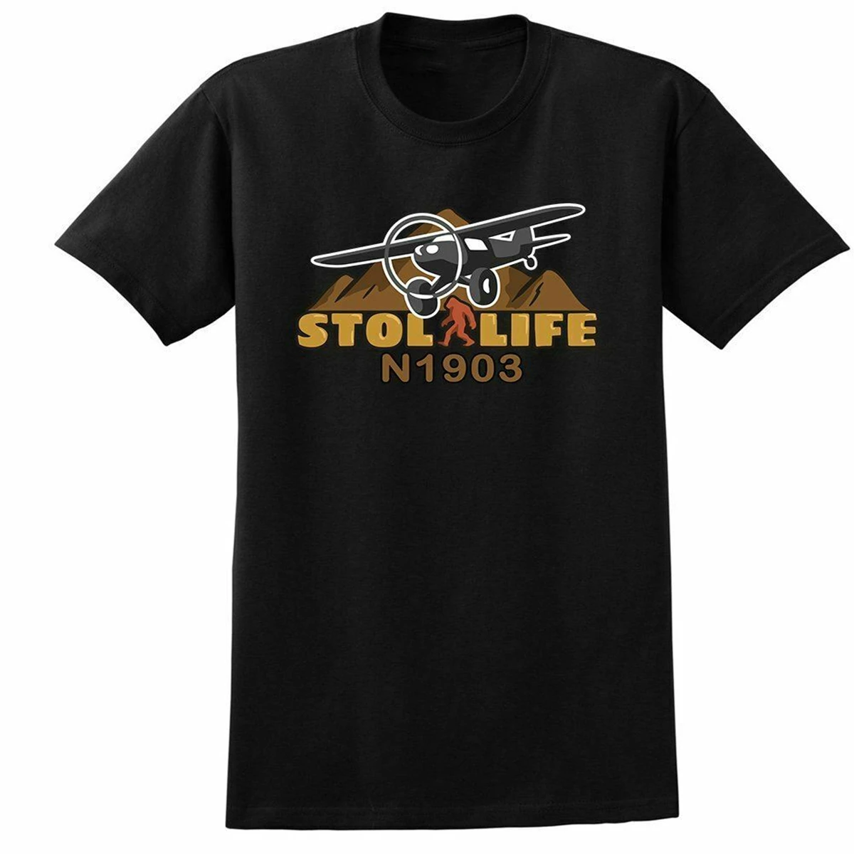 STOL Life Airplane Aviation T-Shirt -Summer Cotton O-Neck Short Sleeve Mens T Shirt New S-3XL