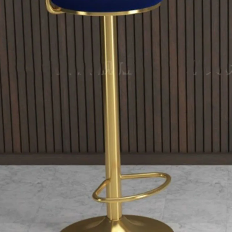 Kitchen Metal Bar Stool Luxury Telescopic Design Round Modern Bar Stools Adjustable Height High Quality Cadeira Home Furniture