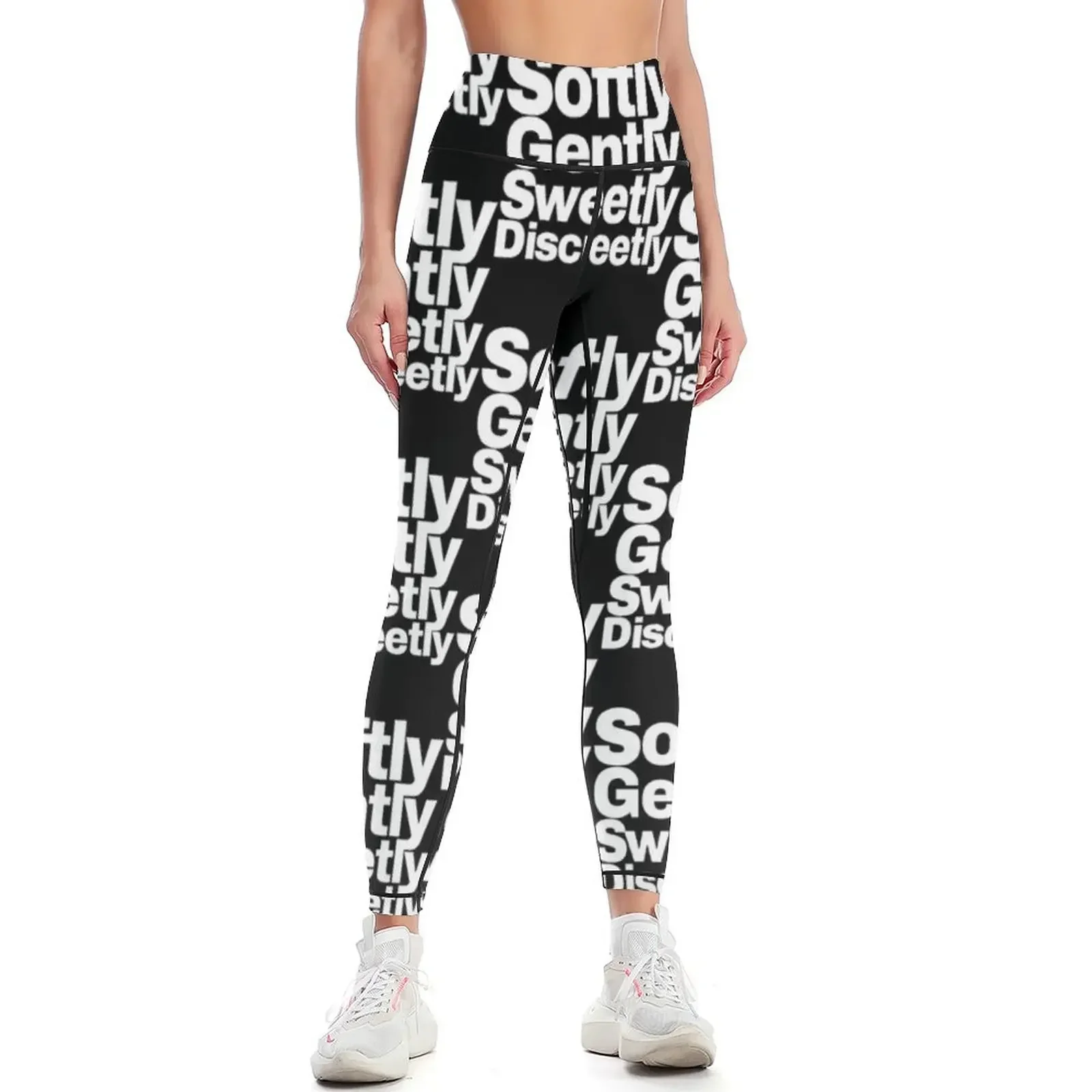 

Softly, Gently, Sweetly, Discreetly- Tenacious D Leggings for girls flared fitness set gym Womens Leggings
