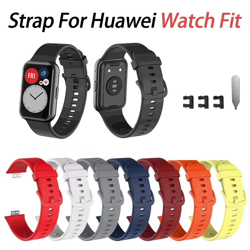 Pulseira para relógio huawei fit, pulseira para relógio inteligente masculino e feminino, acessório tecnológico vestível, acessórios para smartwatch