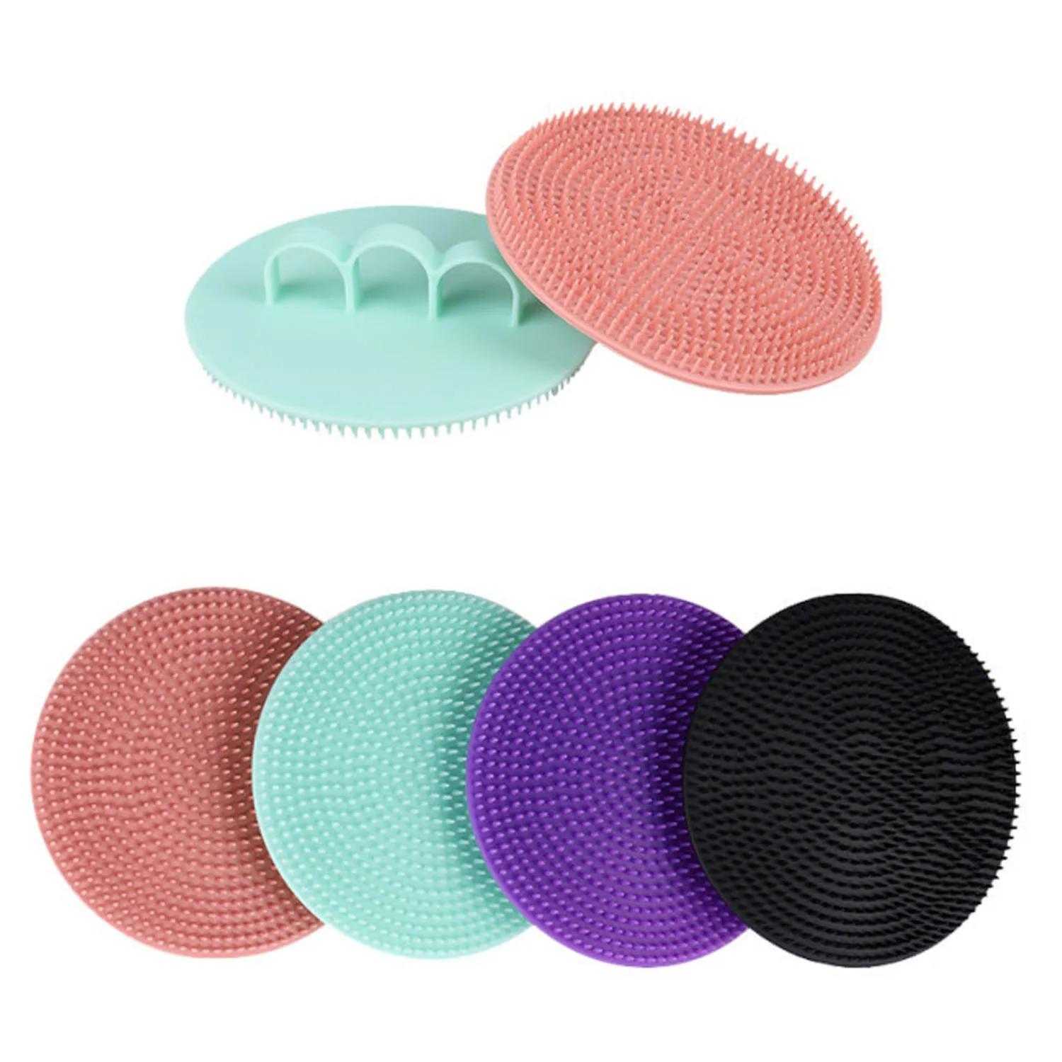 Manual Facial Cleansing Brush Gentle Exfoliating Face Brush, with Silicone Body Scrubber Shower Brush