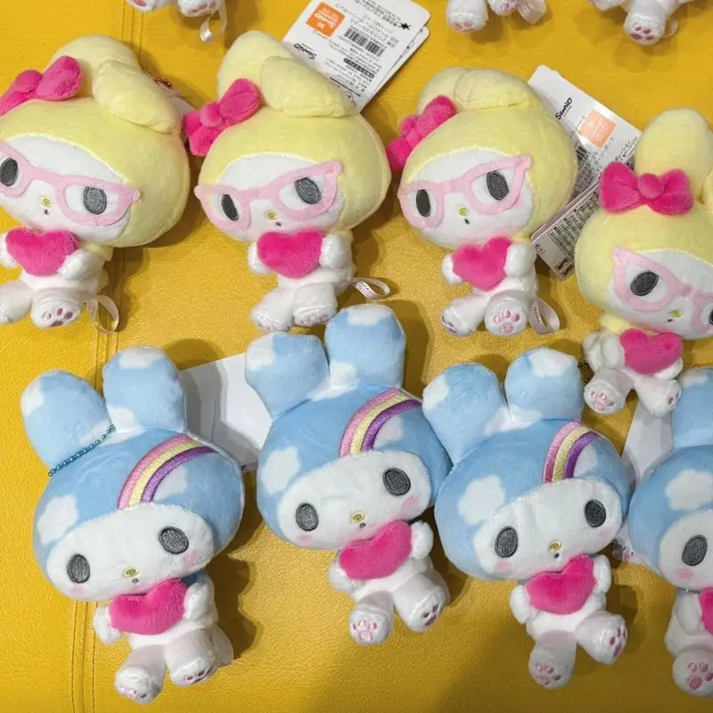 

Kawaii My Melody Sanrio детский милый мультяшный брелок для ключей студенческие плюшевые игрушки сумка украшение кулон рождественские подарки для детей